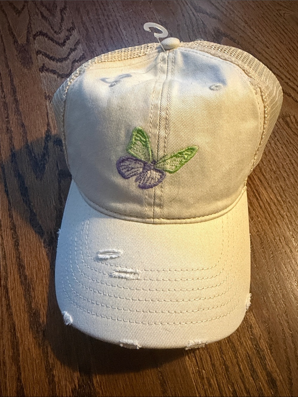 Aerie butterfly embroidered trucker hat nwt